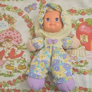 Vintage Mattel Loveable Babies Plush Baby Doll